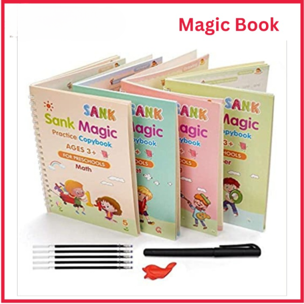 Magic Learning and tracing Book With Magic Pen & 5 Refills | BUY 1 BOOK GET 3 FREE