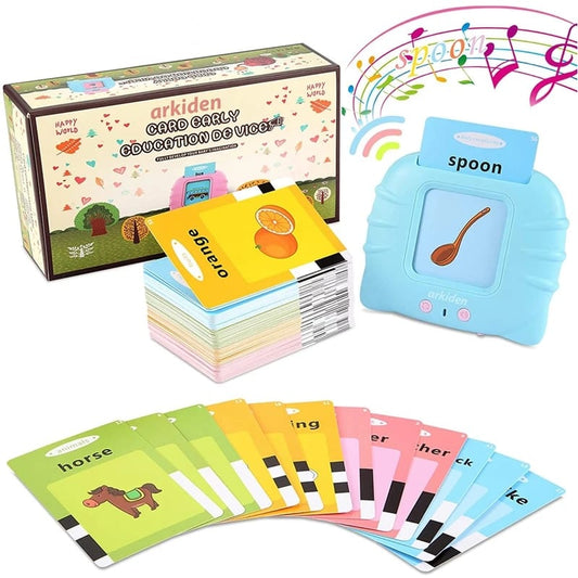Audible Flash cards Baby Reading Machine for kids early learning English | Montessori Toddlers