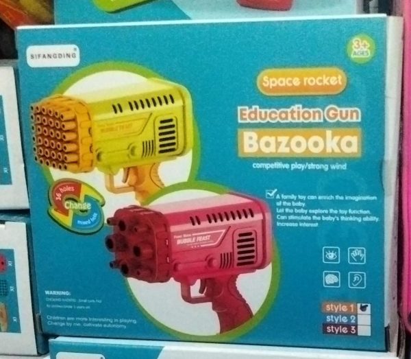 Bubble gun Bazooka 2 in 1