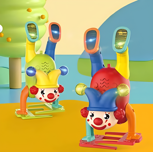 Electric Upside-down Dancing Clown Toy With Music & Flashing Lights