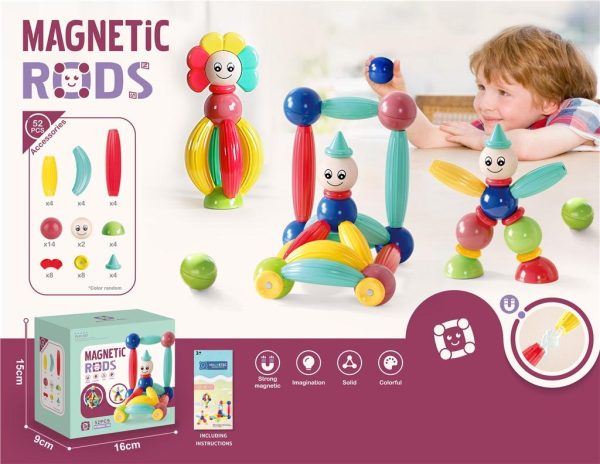 Magnetic Rods Toy for kids | educational and creativity booster 26 PCS set