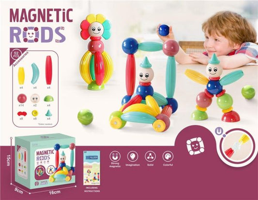 Magnetic Rods Toy for kids | educational and creativity booster 26 PCS set
